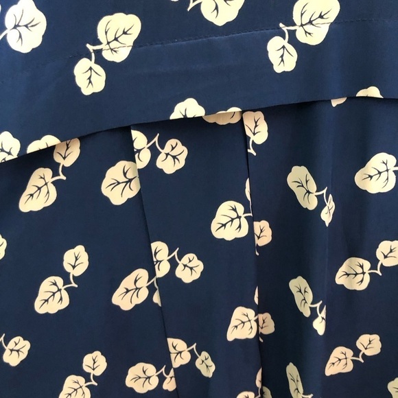 Vintage Boho 80s Silky Oversized Pleated Dropped Waist Midi Dress Large - Picture 6 of 12